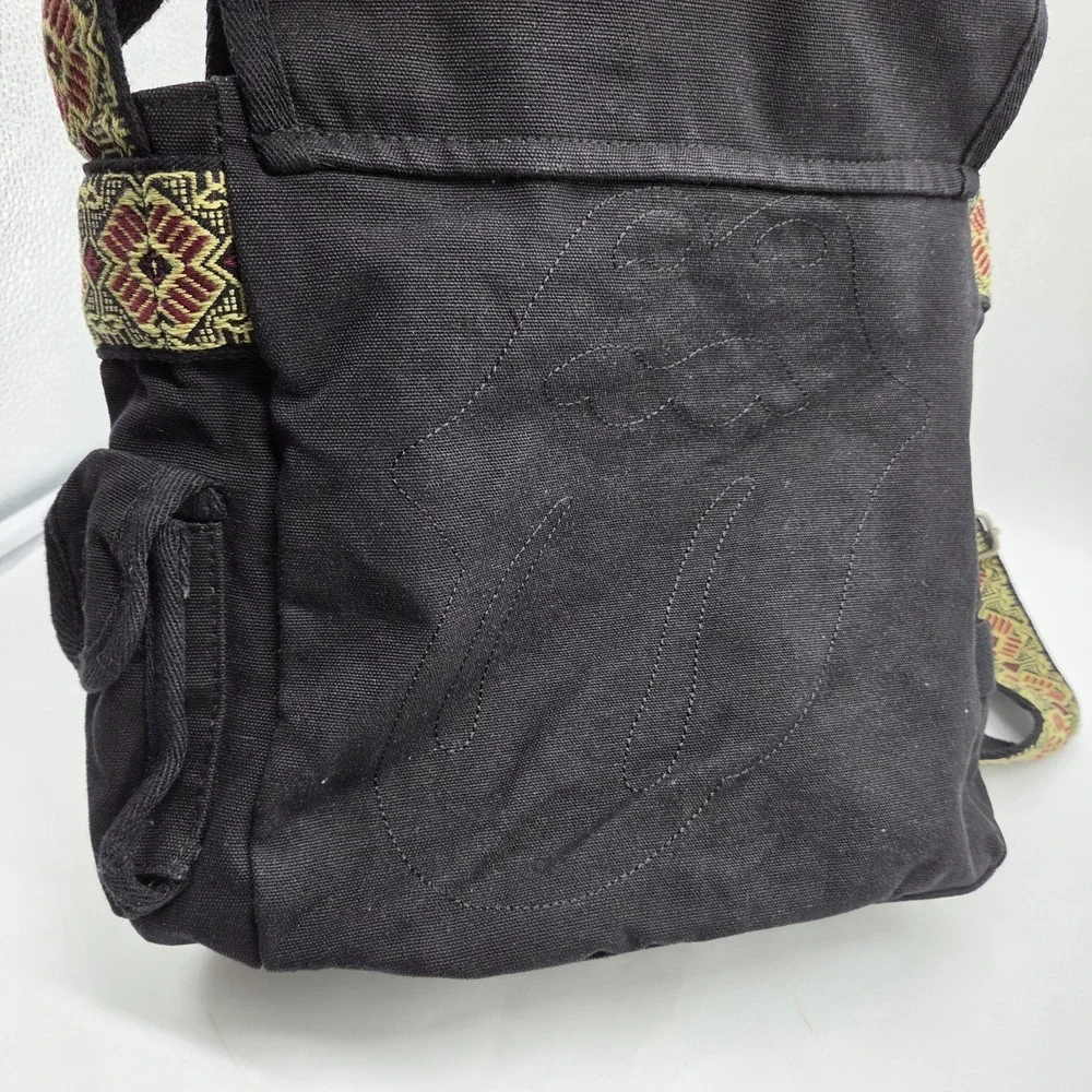 Vintage Rolling Stones Messenger Bag Rock & Roll Music Black Fabric